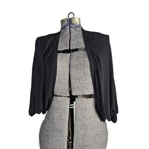 Lida baday sheer knit cardigan Size Medium Black